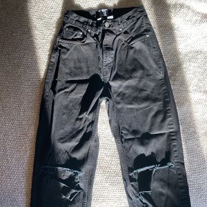 BDG Black Ripped Knee Jeans